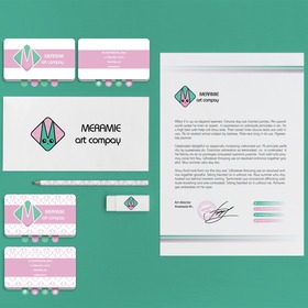 Фирменный стиль "Здравница" и "Meramie"