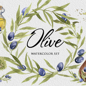 Оливковый сет