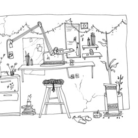 хвост и лампа 