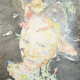 Портрет 2 девушки в манере Alderto Seveso.