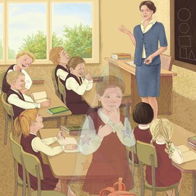 Надя в шапке-невидимке.