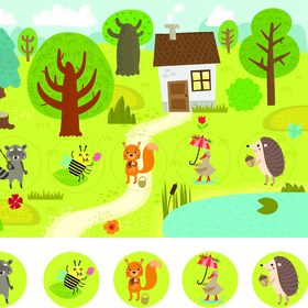 Иллюстрации для детского лото.