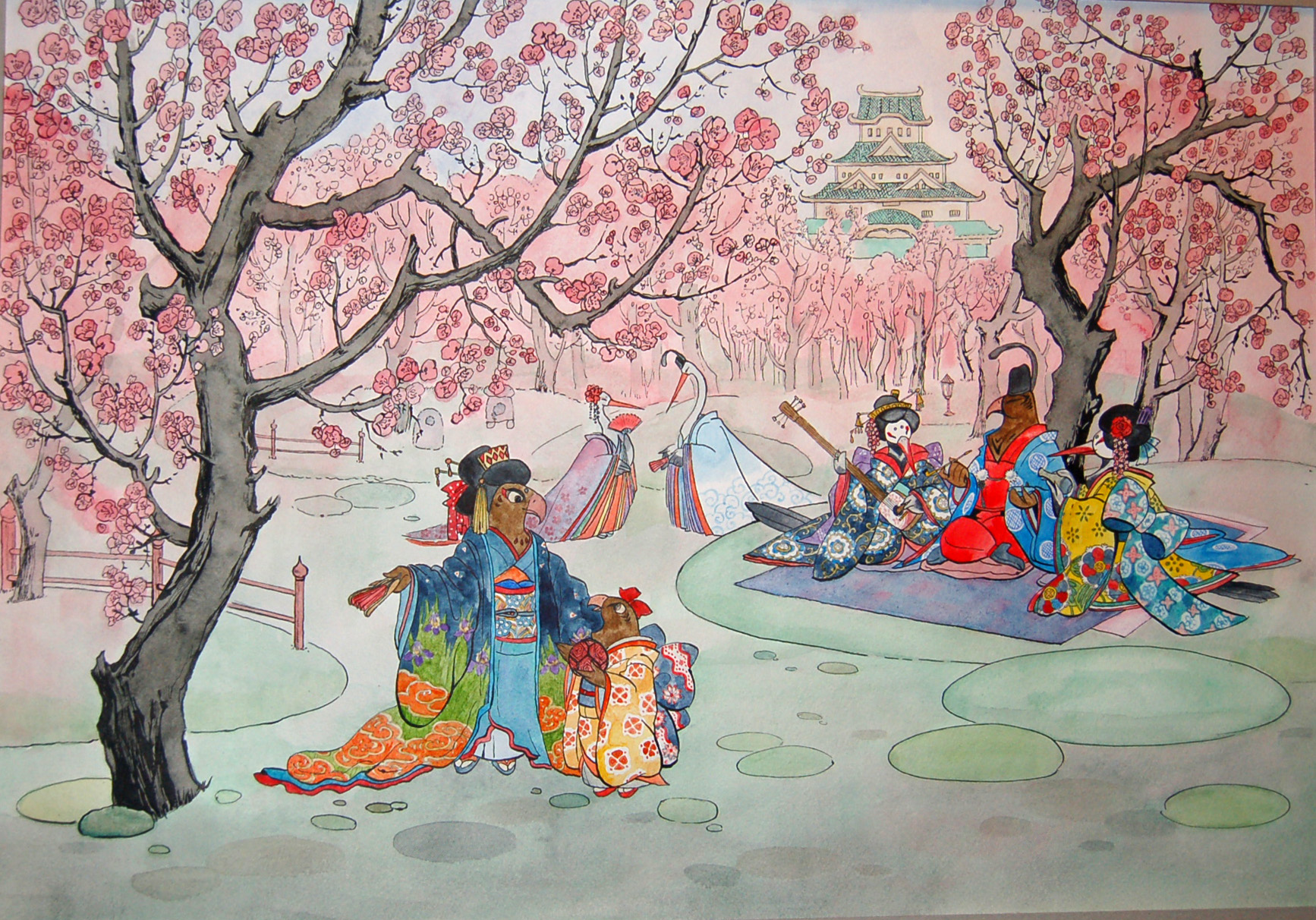 Праздник в японии 4 класс. Япония рисунки детей. Рисование на тему Япония. Изо 4 класс праздник в Японии. Праздник в Японии рисунок.