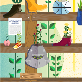 Illustrations for the #14 Issue (Fossils) of Root&Star