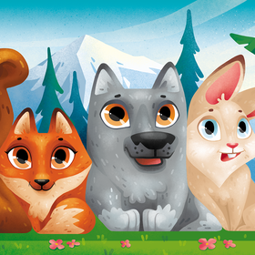 Пазл "Животные России"