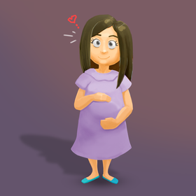 Стикеры для беременной жены