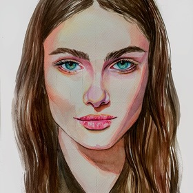 Акварельный портрет