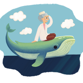 Учебные иллюстрации к сказке "Айболит" в разных стилях