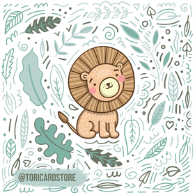 Львенок. Принт для товаров