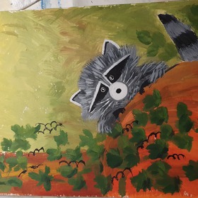 Енотик с тыквой