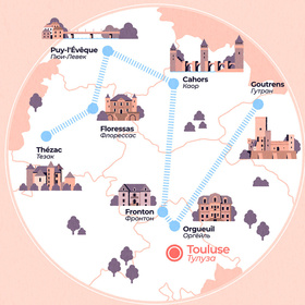 Инфографика "Винный юг Франции"