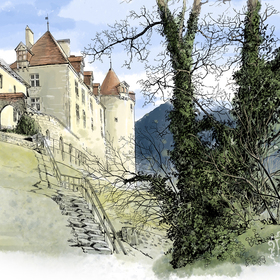 Замок Грюйер. Швейцария.