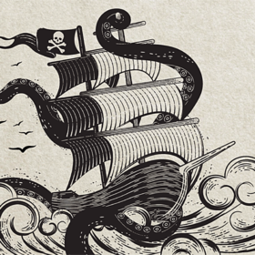 Corsair Rum этикетка 