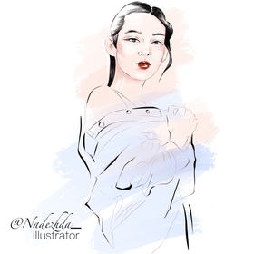 Fashion иллюстрация на заказ и Рисунки в Наличии