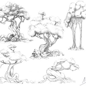 Карандашные  скетчи