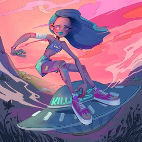 UFO surfer