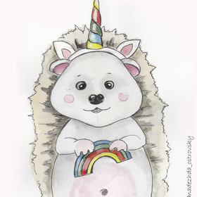 "Маскарад у зверят". Серия рисунков