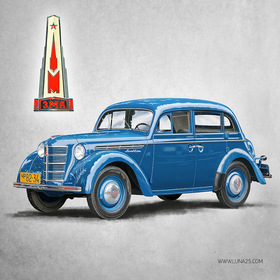 Советские ретро-автомобили - Москвич 401