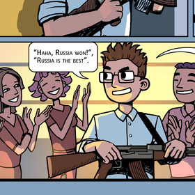 Комикс «приключения Франциско в России» Часть 2.