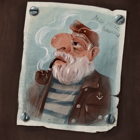 Морской волк .Фото с Ленинграда 1967