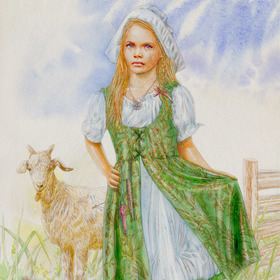 Эскиз образа главной героини сказки