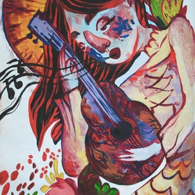 Серия иллюстраций к календарю на музыкальную тему 