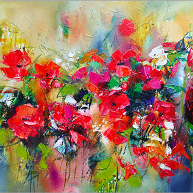 картины смешаная техника, акрил, масло