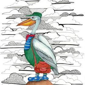 Птички: пеликан-почтальон и зимородок-партизан