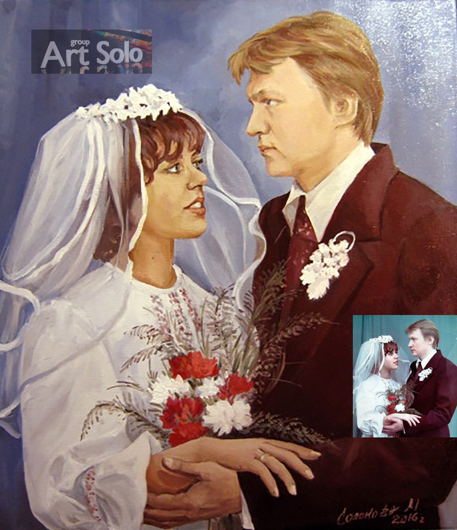 Советские Свадебные фотопортреты