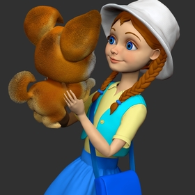 Девочка с собачкой