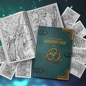 Раскраски-антистресс "Ведьмин дом"