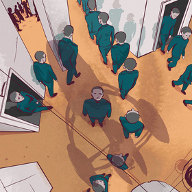 Иллюстрация на обложку издания Замятин - "МЫ" (изд. Эксмо)