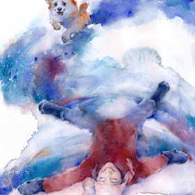 Давай поиграем в снегу!