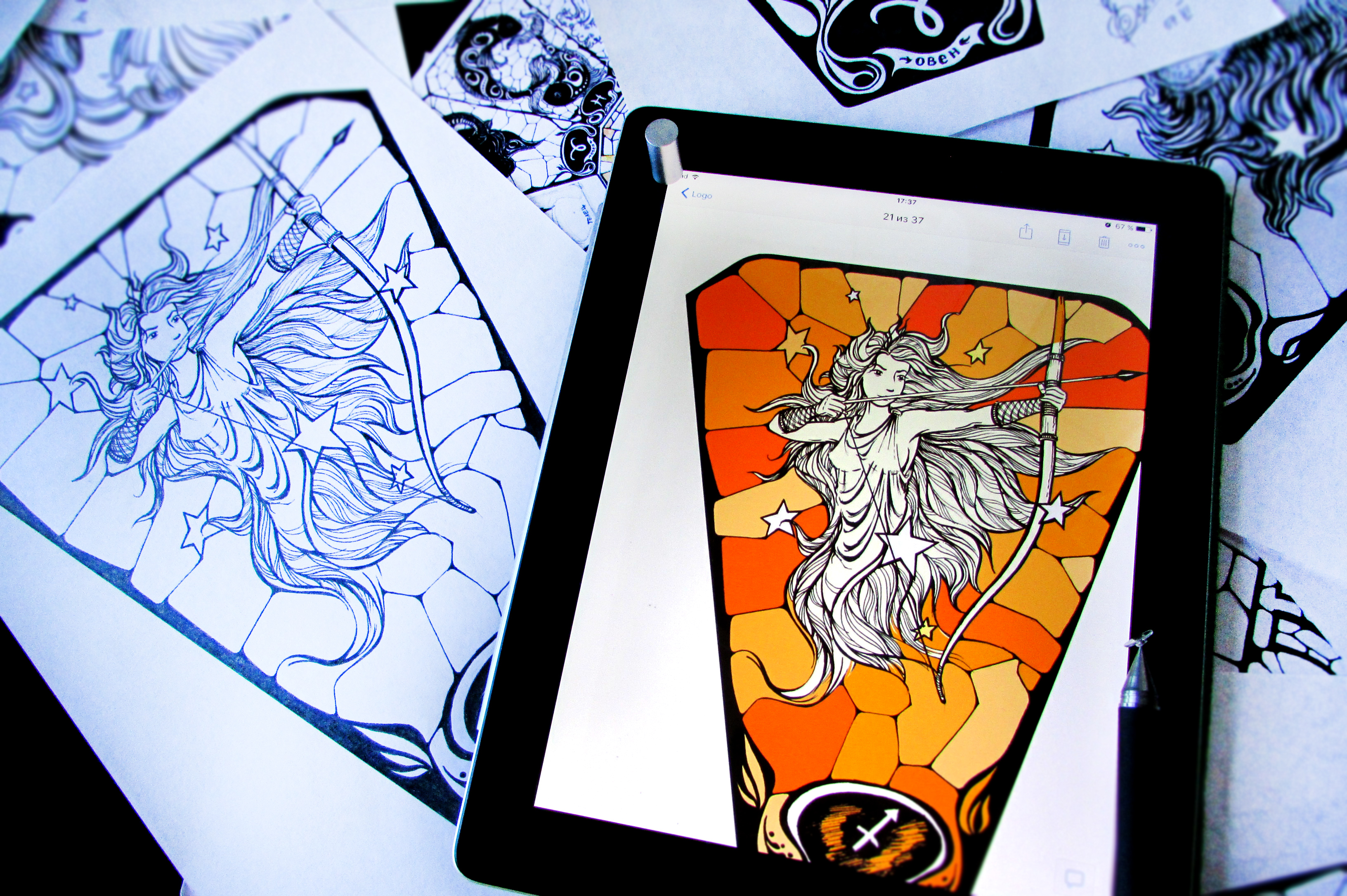 Гороскоп. Персонажка. Фирменный стиль. Brand horoscope.