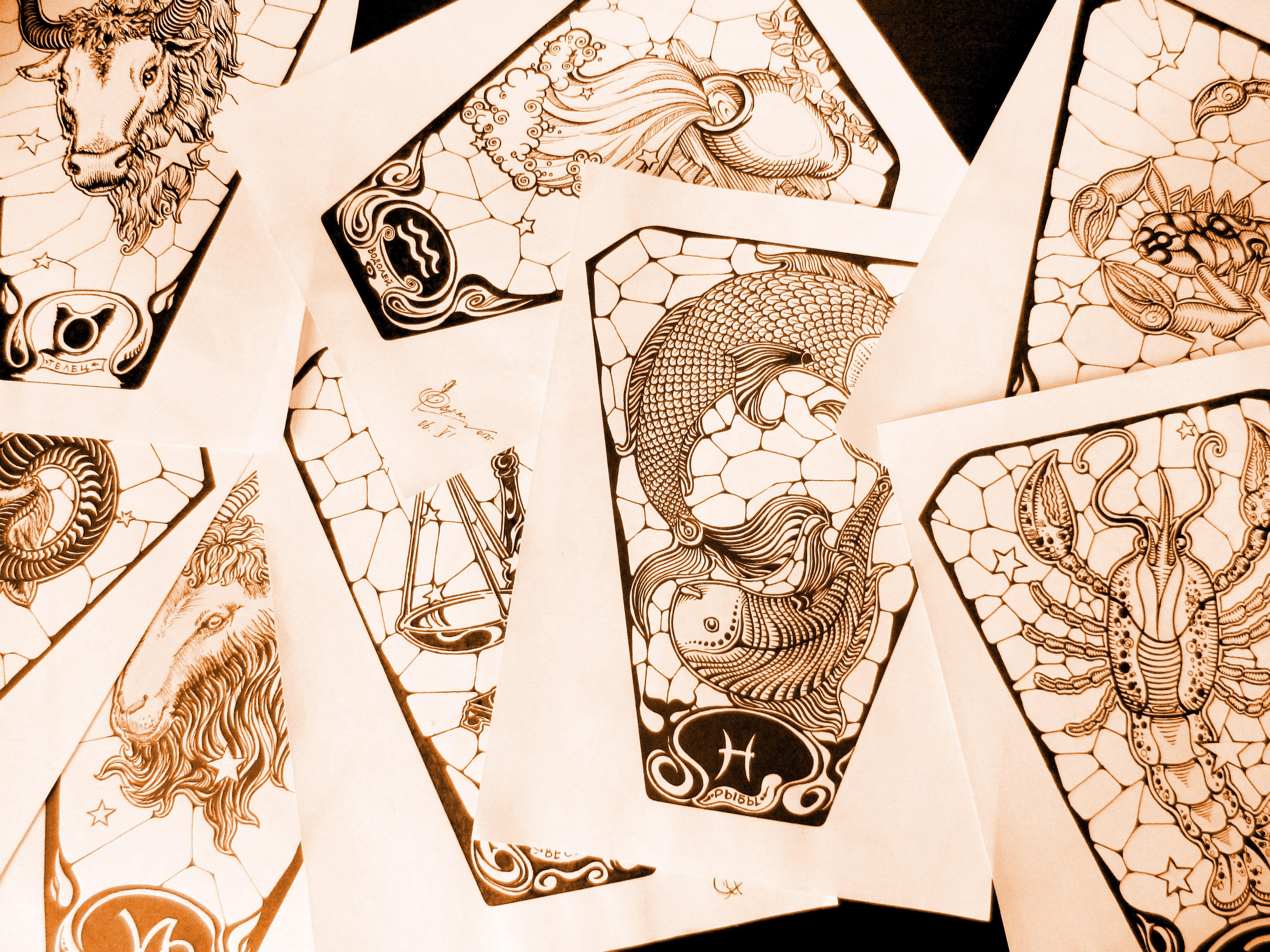 Гороскоп. Персонажка. Фирменный стиль. Brand horoscope.