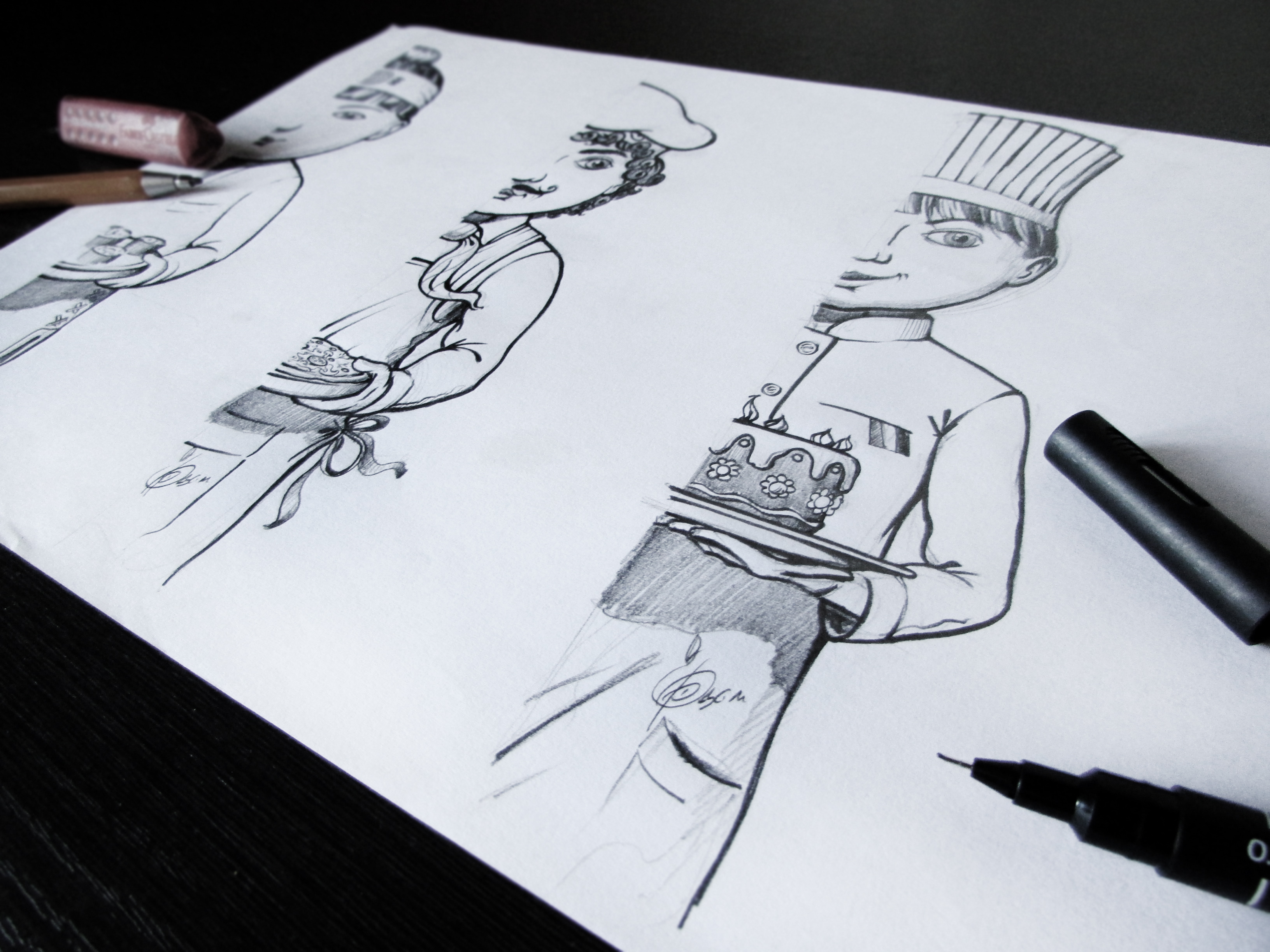 Шарж, Набросок, скетчинг, карикатура. Caricature, Sketch.