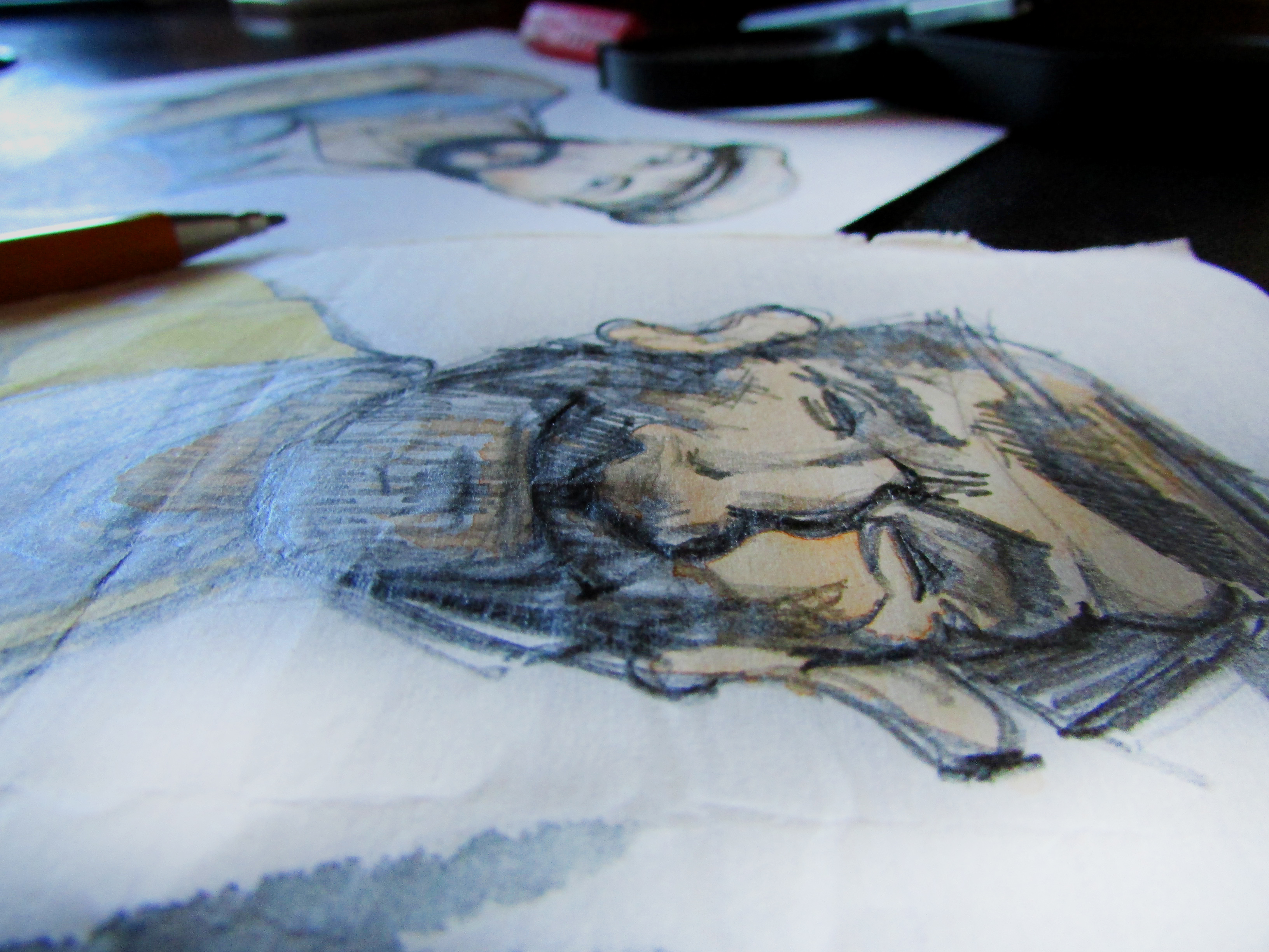 Шарж, Набросок, скетчинг, карикатура. Caricature, Sketch.