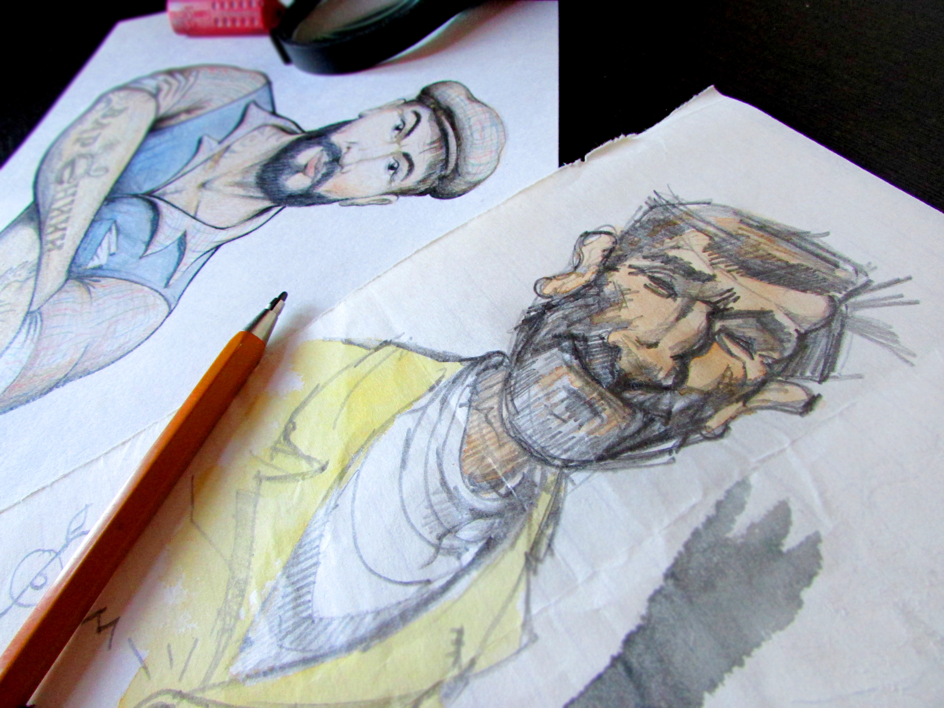 Шарж, Набросок, скетчинг, карикатура. Caricature, Sketch.