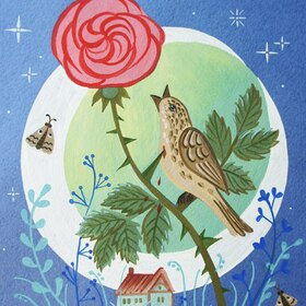 соловей и роза