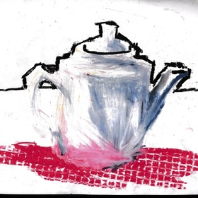 кухонные зарисовки масляной пастелью