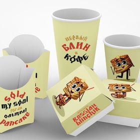 Бренд—персонаж и леттеринг для кафе