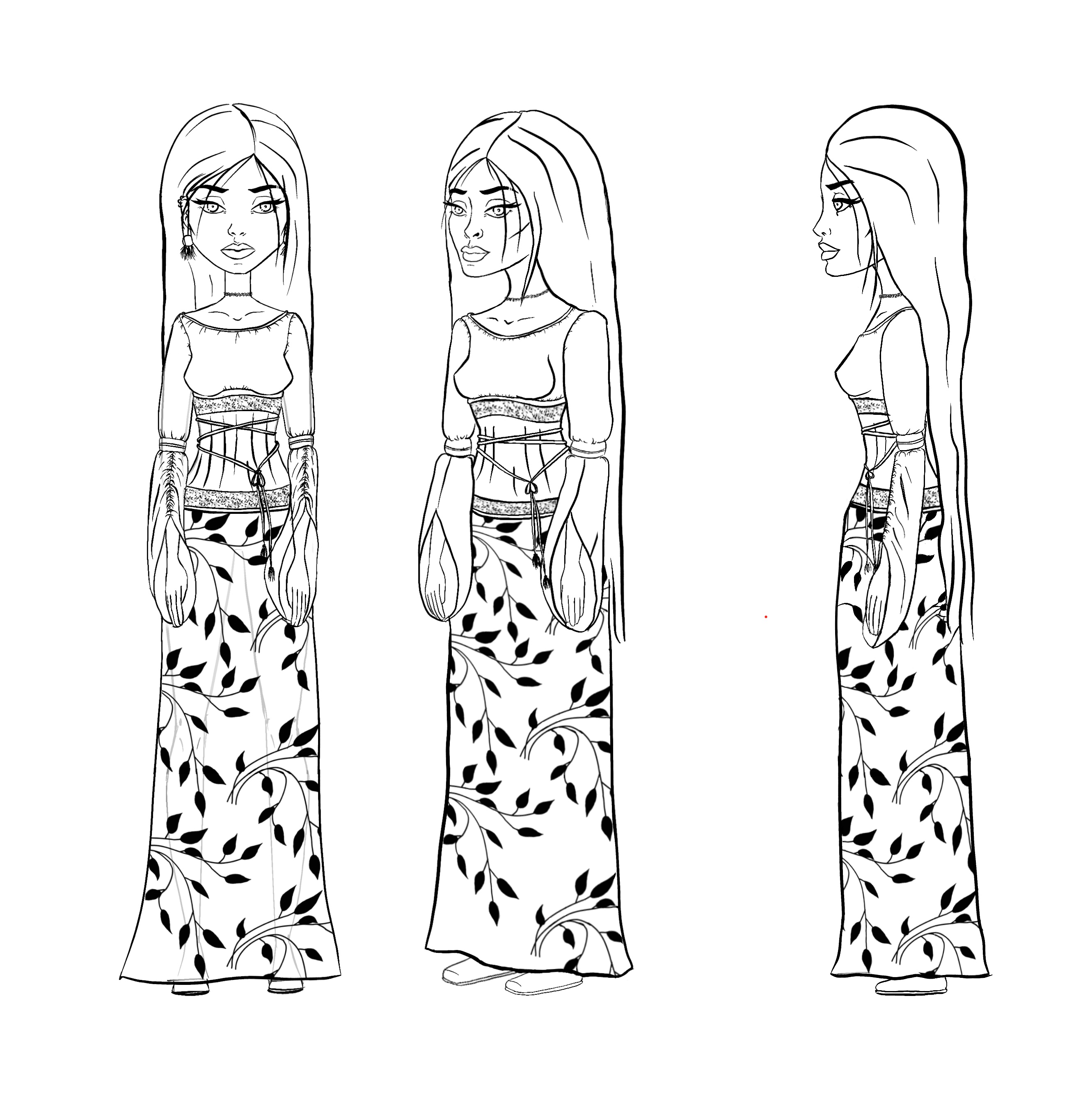 Разработка детского персонажа - ведьмочки