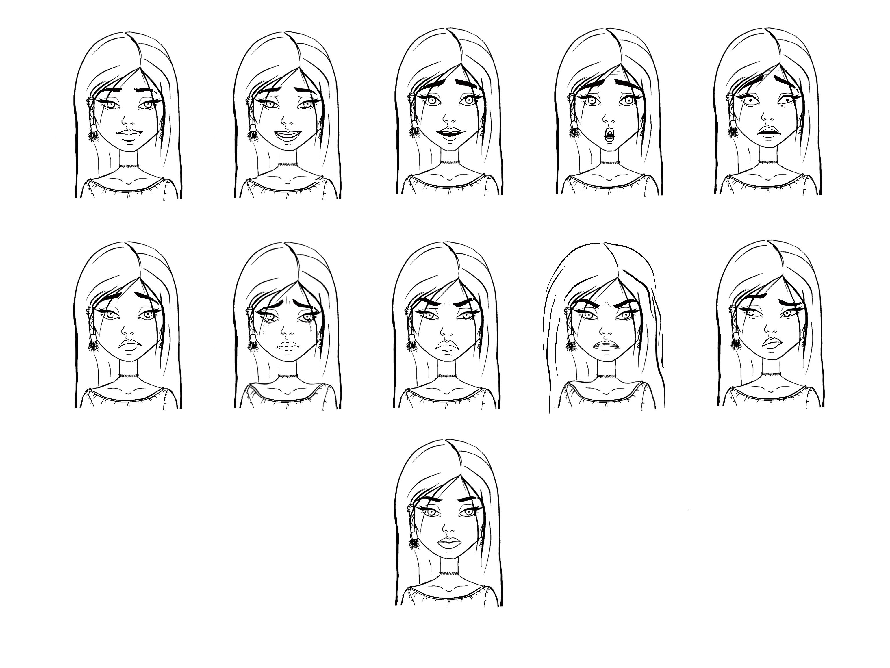 Разработка детского персонажа - ведьмочки