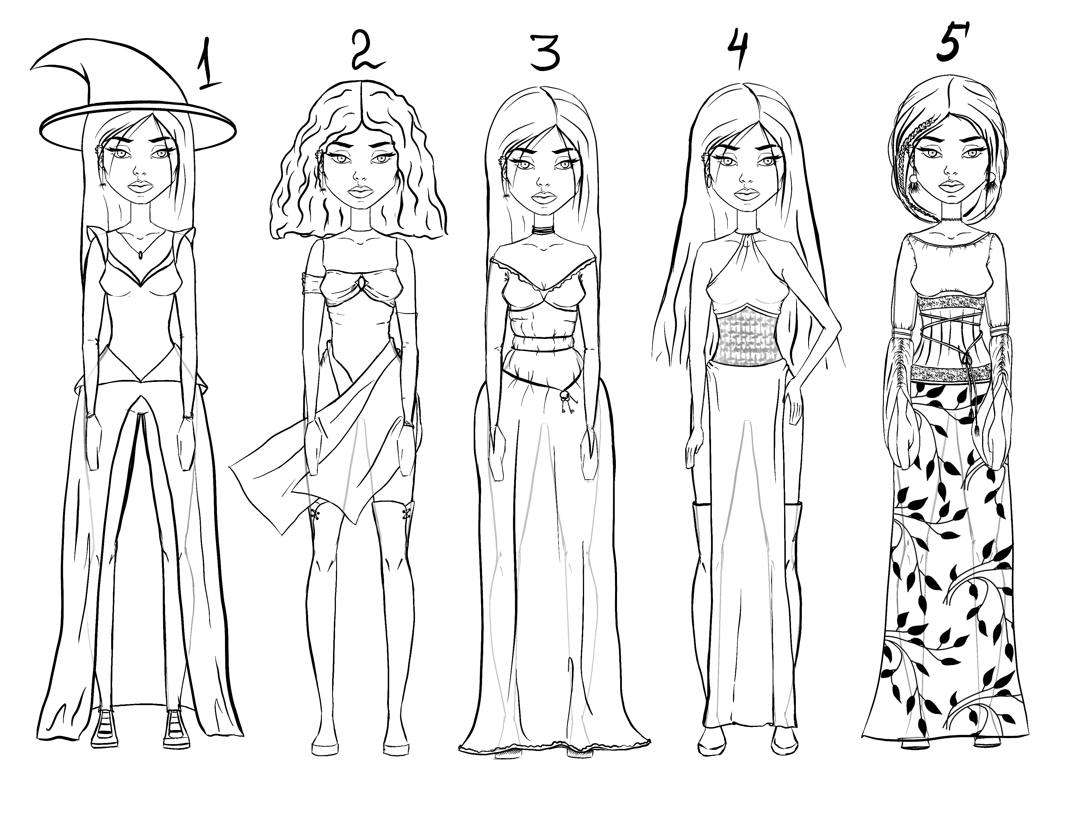 Разработка детского персонажа - ведьмочки