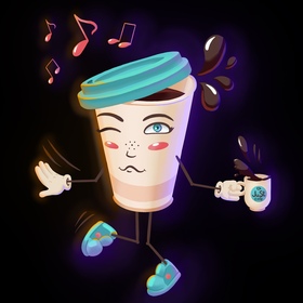 Разработка бренд-персонажа для кофейни