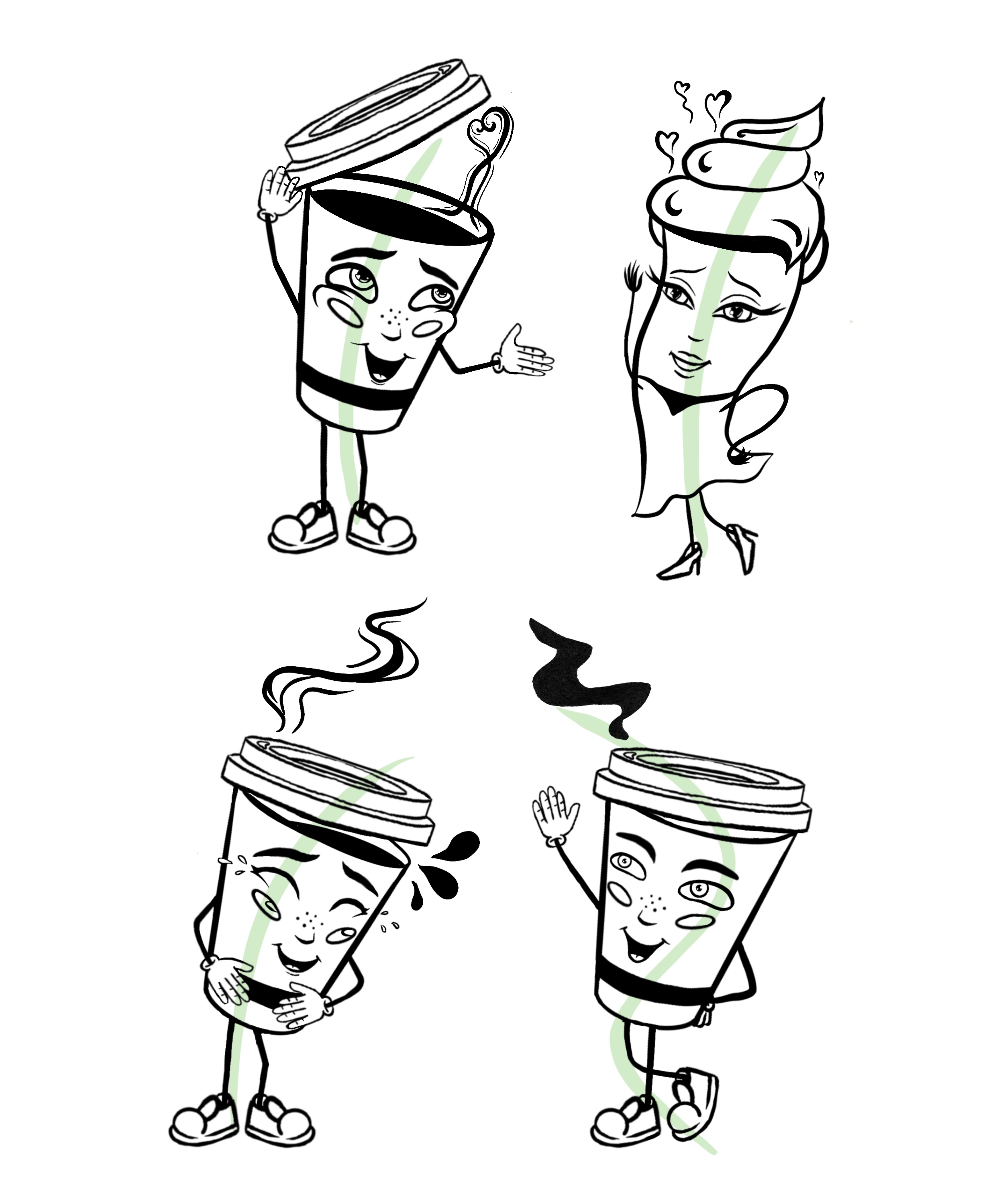 Разработка бренд-персонажа для кофейни