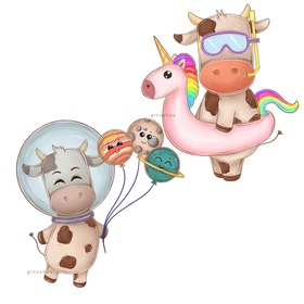 Бычок для календаря на 2021 год