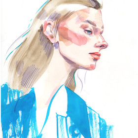 Watercolor portrait 