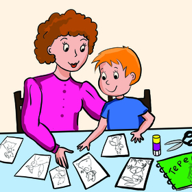 Теремок. Раскраска