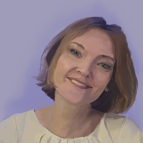 Портрет на простом фоне